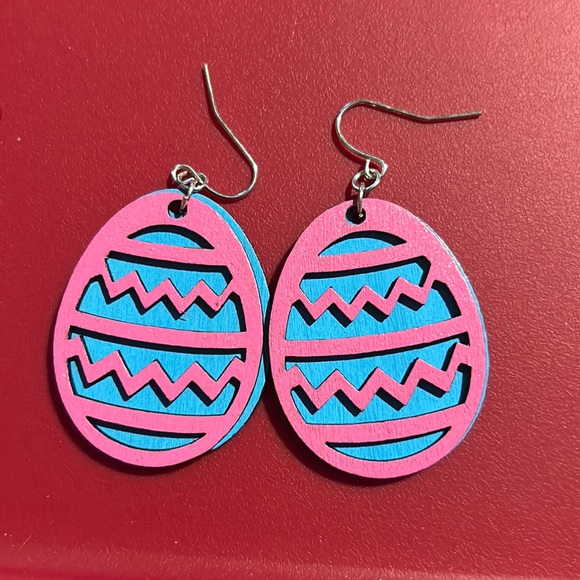 Easter Egg Earrings - Picture 1 of 2